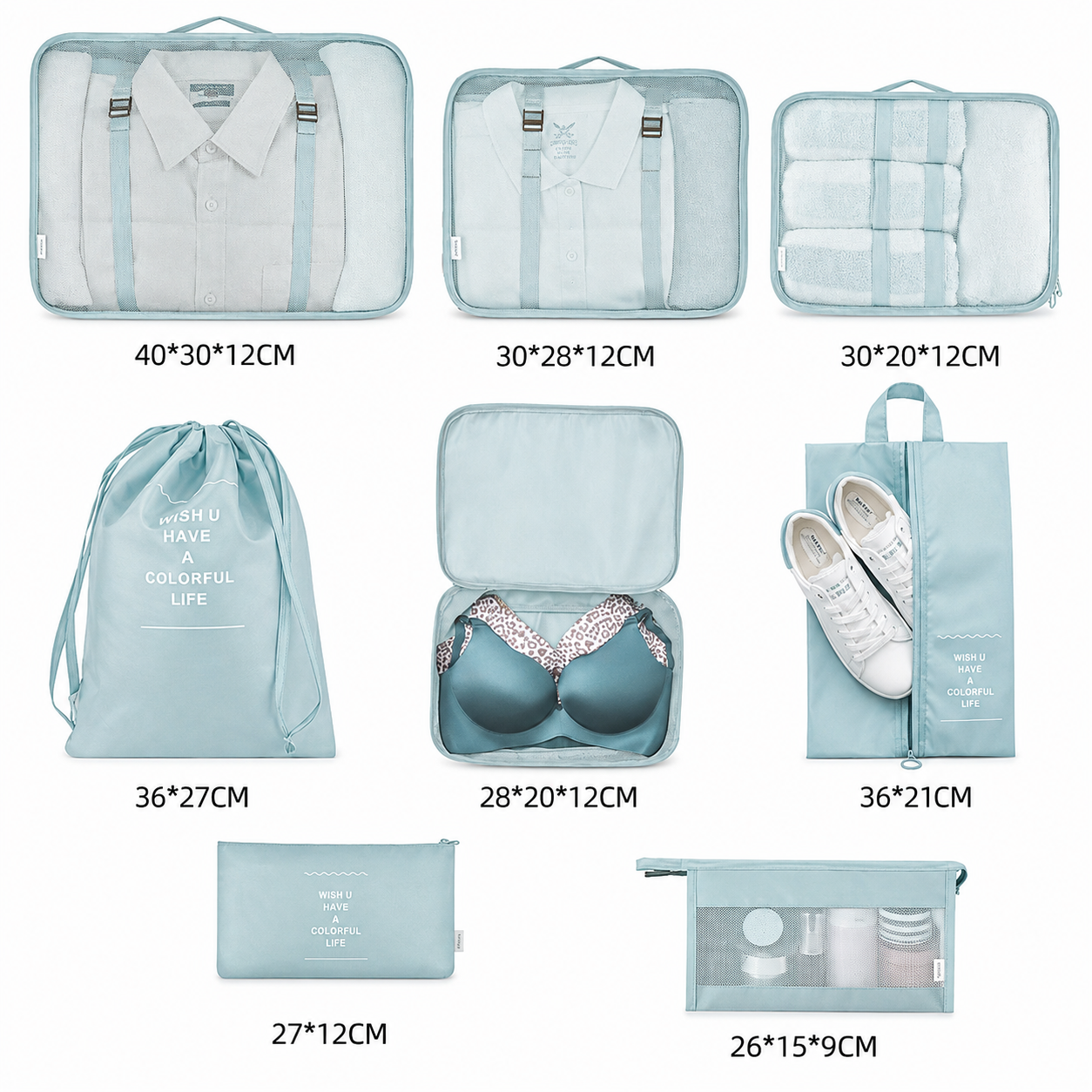 Set organizador de 8 piezas